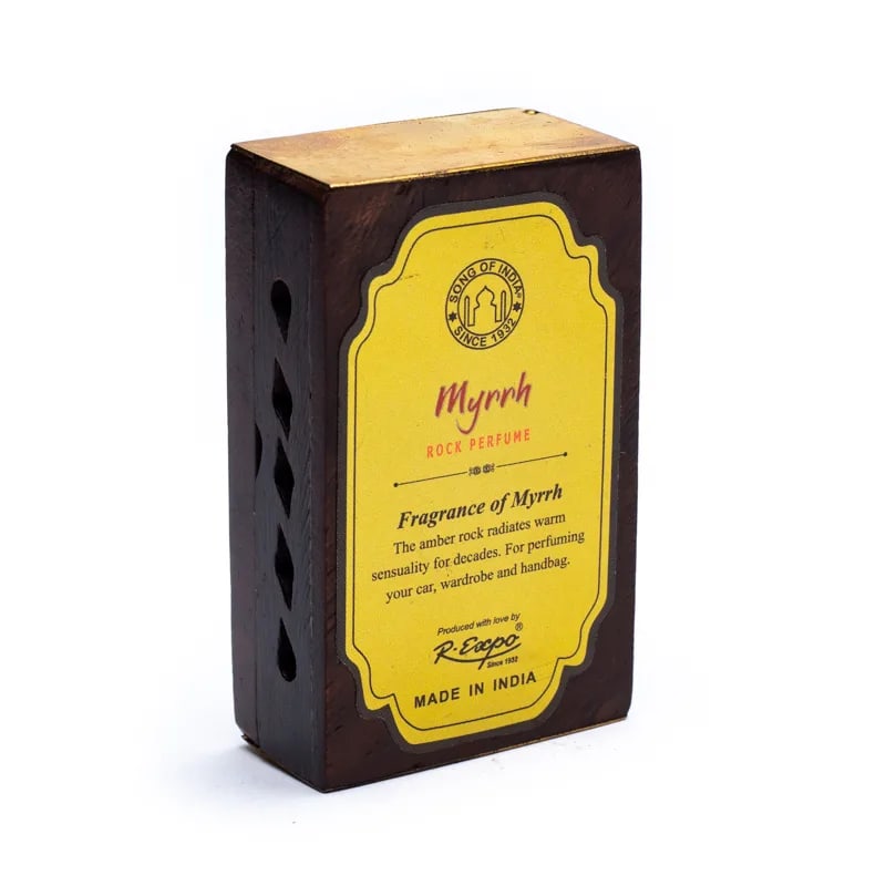 Resina de incienso Mirra en caja de madera