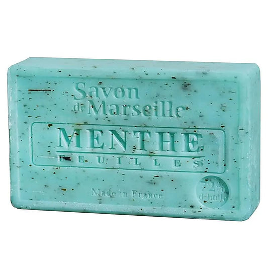 Jabón Natural de Marsella rectangular Hojas de menta