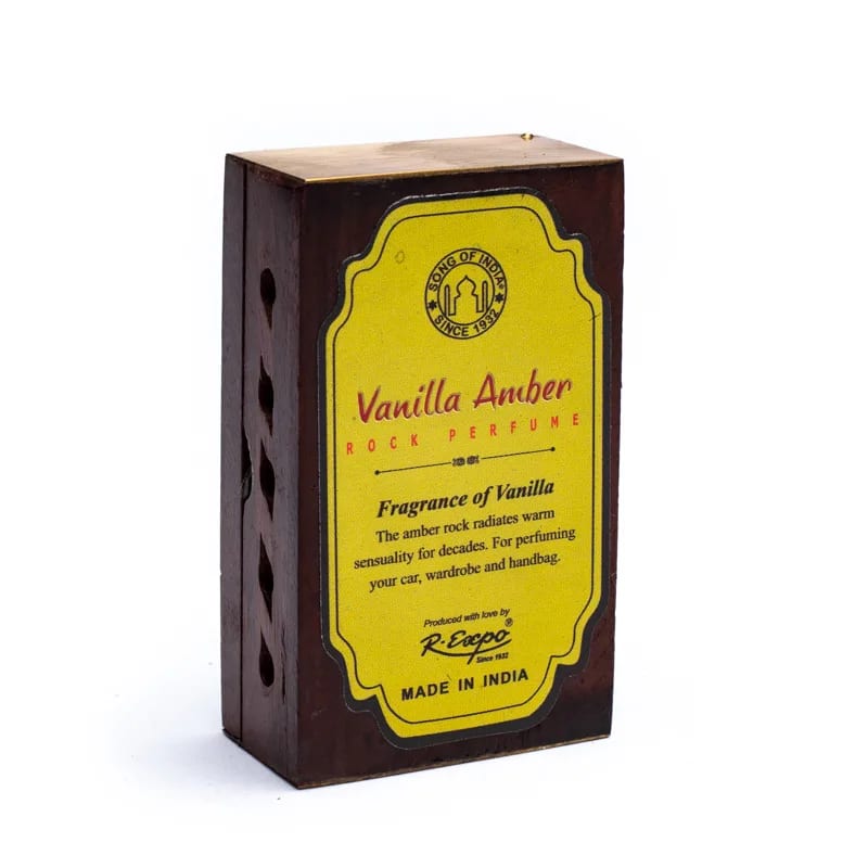 Resina de incienso Vainilla/Ambar en caja de madera