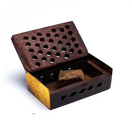 Resina de incienso Rosa/Ámbar en caja de madera
