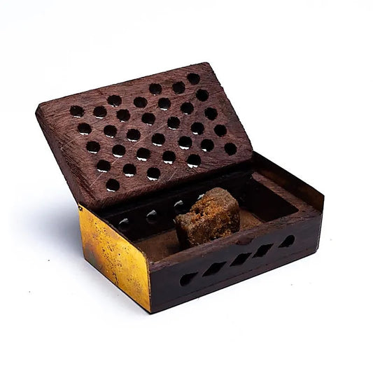 Resina de incienso Mirra en caja de madera