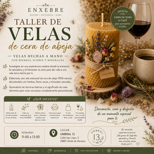 Taller de velas de cera de abeja - Enxebre