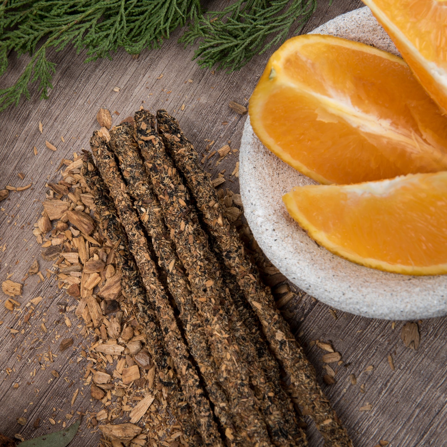 Incienso de Citronela, Naranja y Palo Santo