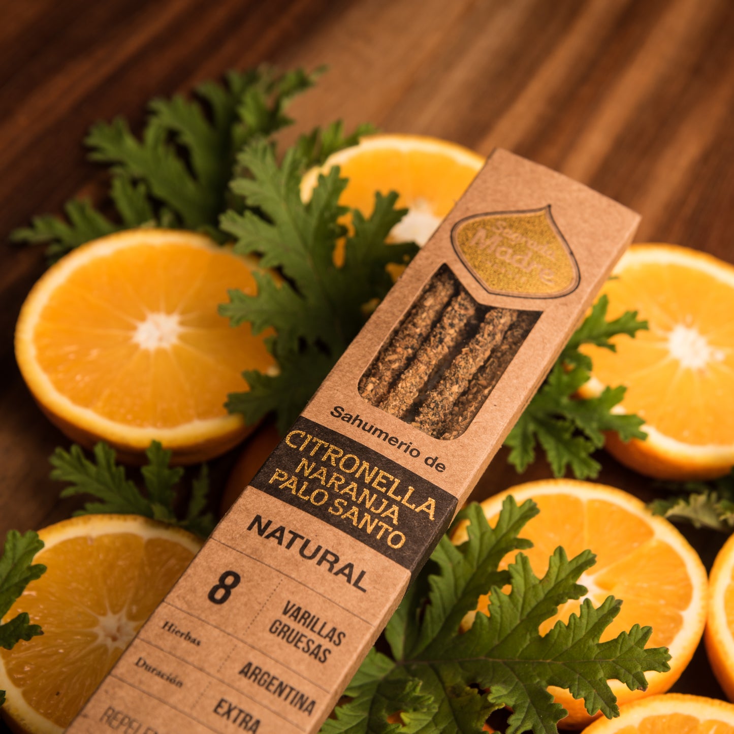 Incienso de Citronela, Naranja y Palo Santo