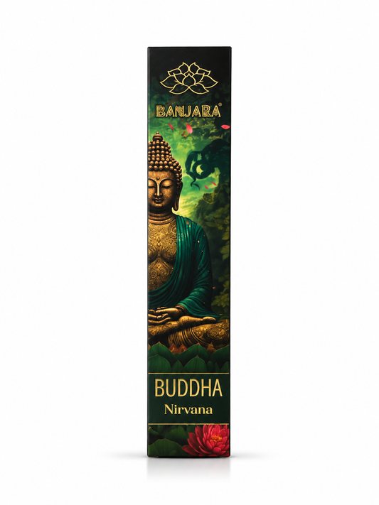 Incienso Nirvana Azafrán y Sándalo -  Buddha Banjara