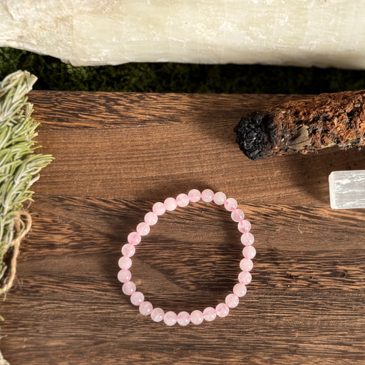 Pulsera cuarzo rosa