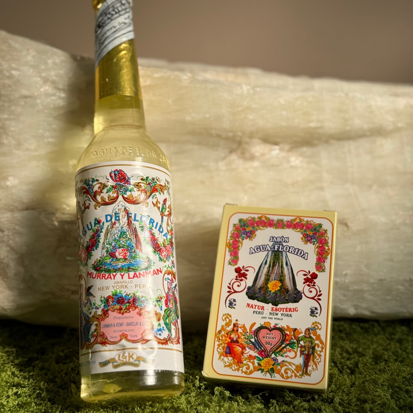 Pack Jabón y Agua de Florida – Perú (Florida Water) 270ml | Loción perfumada ancestral para limpieza y armonía espiritual