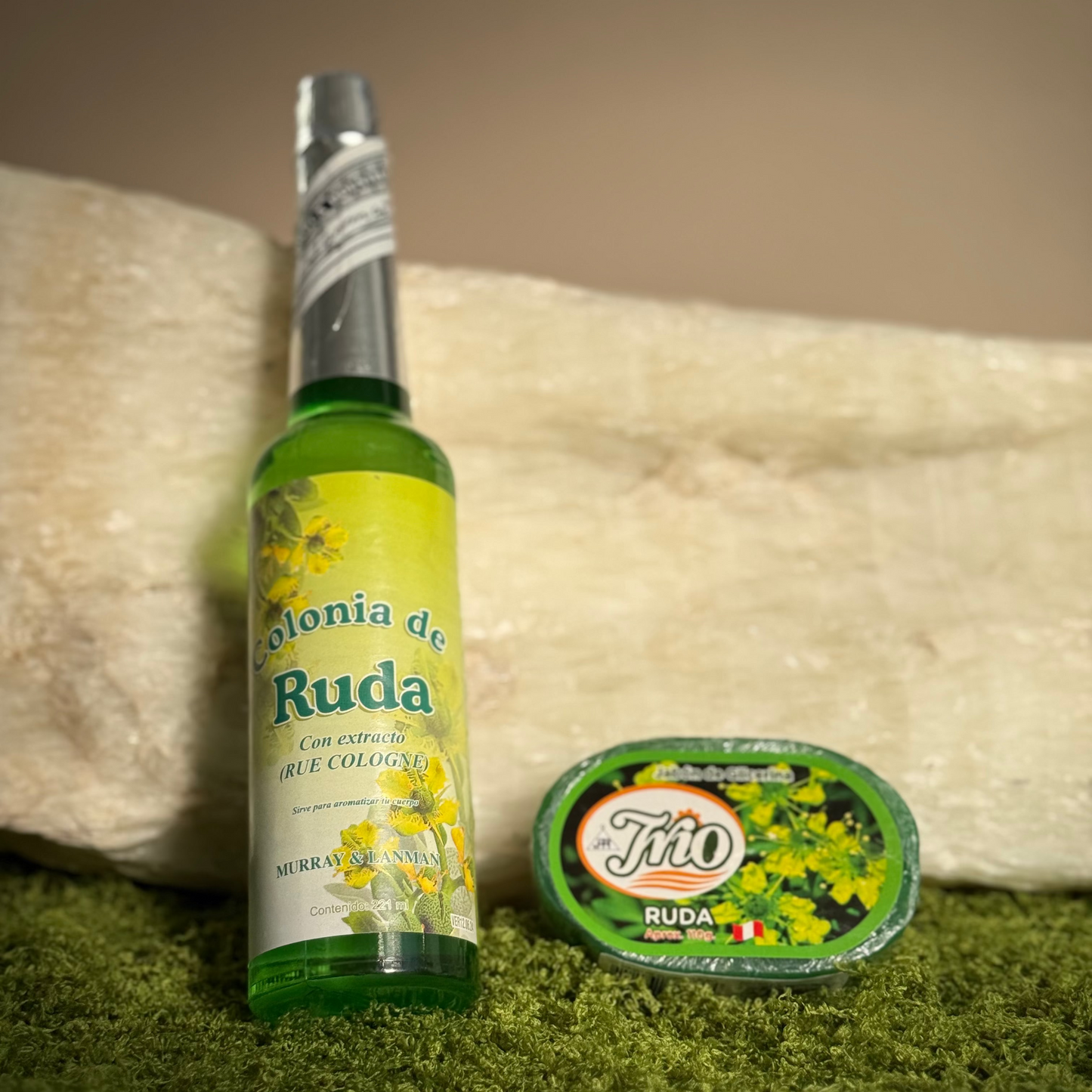 Pack Jabón y Agua de Ruda – Perú (Ruda Cologne Water) 221ml | Murray & Lanman Loción perfumada ancestral para limpieza y armonía espiritual
